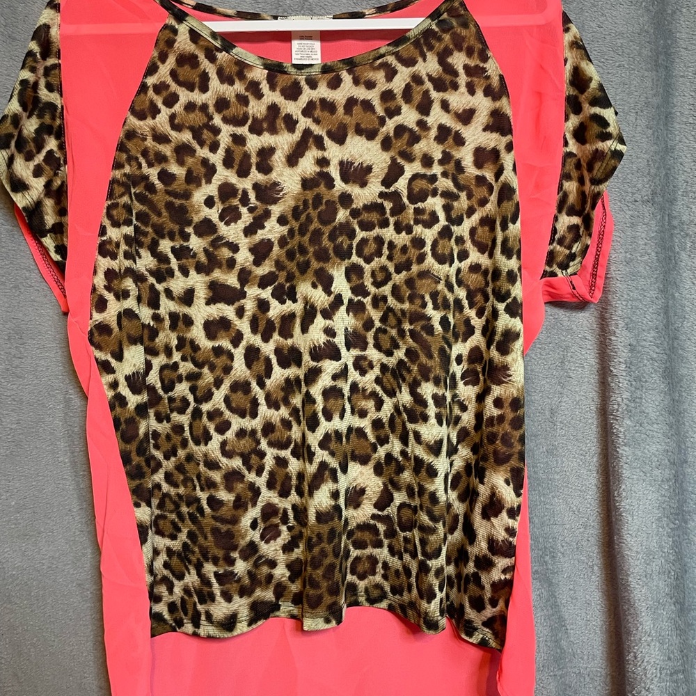 Love J Leopard and Pink Blouse